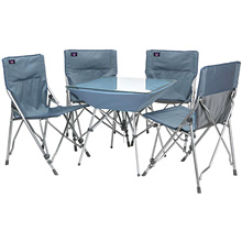 MacCabee 4-2- Go Complete Patio Table/Chair Set  with Transport Case