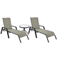 Spartan Patio Lounge Chair Set with 20&quo